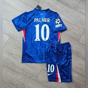 Chelsea Palmer No10 Kids Blue Soccer Jersey Set